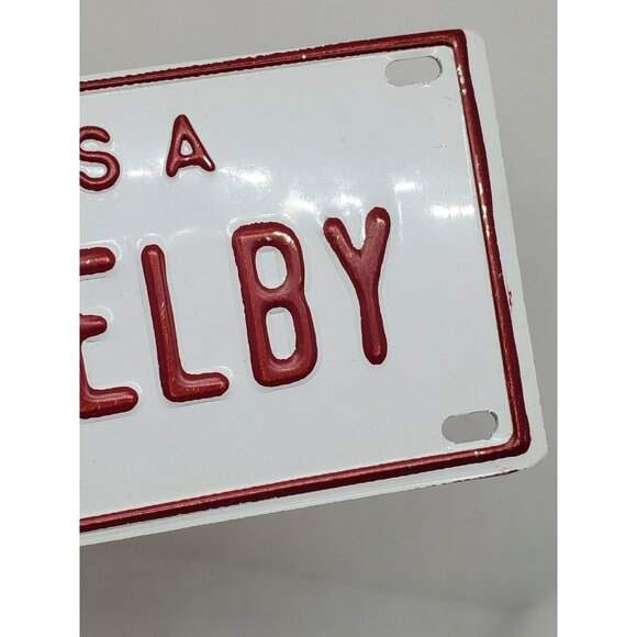U.S.A Shelby Personalized White Red Collectible Mini License Bicycle Bike Plate - Picture 10 of 12